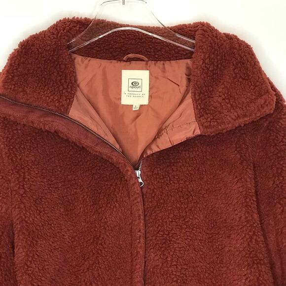 Rip Curl  Lumber Jacket Faux Shearling Fleece Size Large NEW - Picture 4 of 11